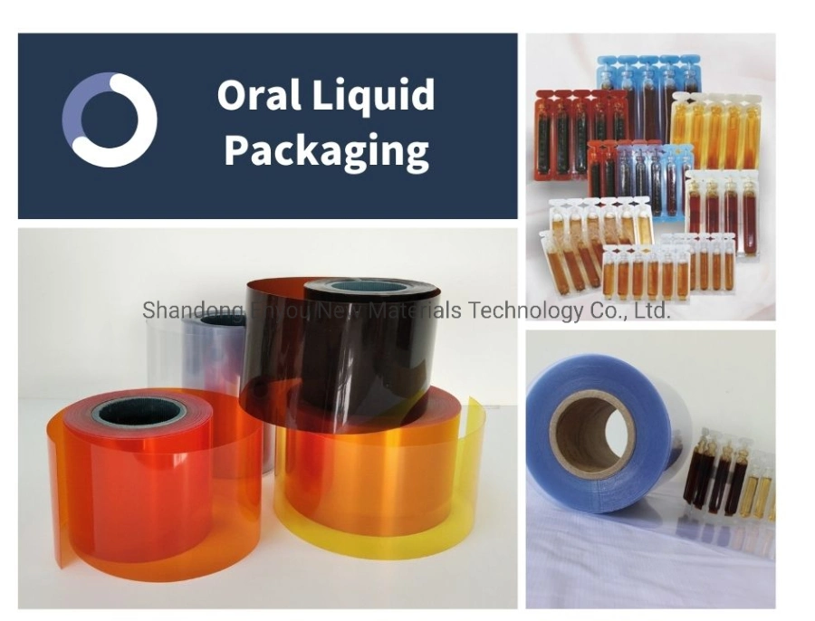 Pharma Grade Rigid 0.25/0.05mm PVC/PE Film for Oral Liquid Blister Packaging