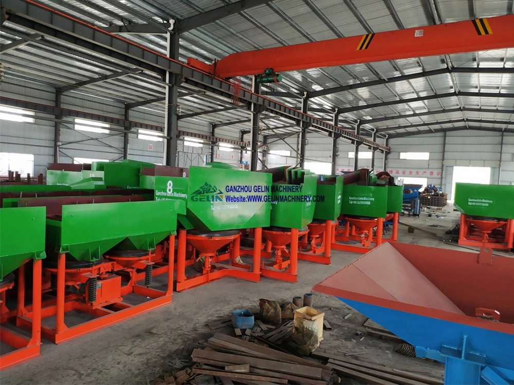 500tph Large Capacity Alluvial Sand Tin Mining Jig Concentrating Machine